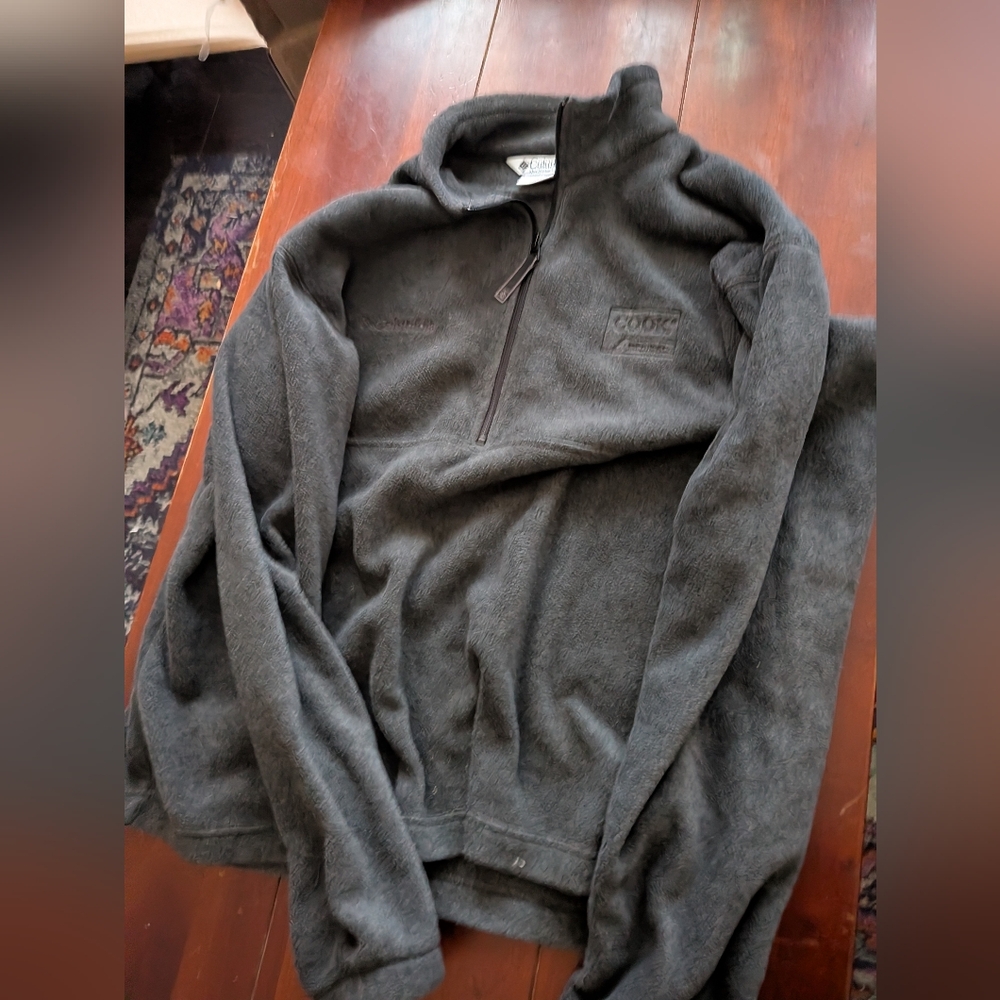 Men's Columbia Charcoal Gray 1/4 Zip Fleece Pullover